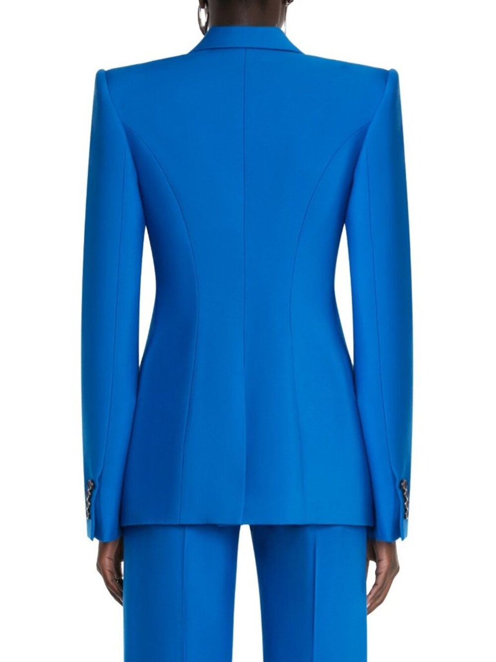 $3590 Alexander McQueen Womens Double-Breasted Wool Jacket Blazer Size 44 / US 8 - Picture 2 of 5